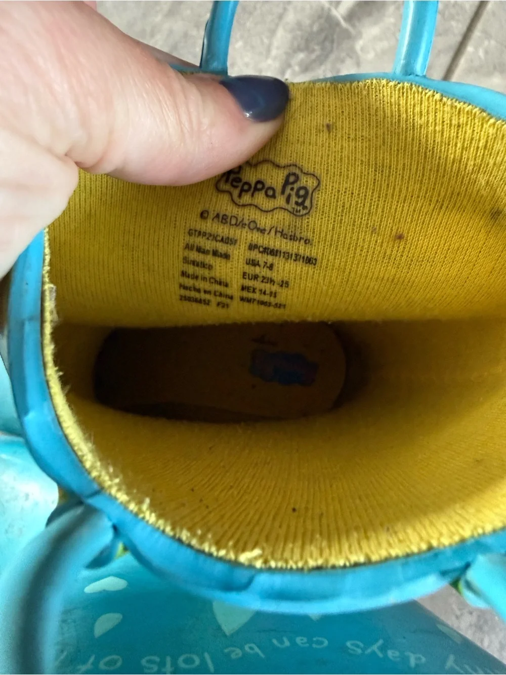 Toddler Peppa Pig Rain Boots